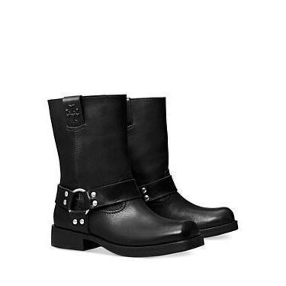 Tory Burch Women's Moto Black Ankle Boots US 8